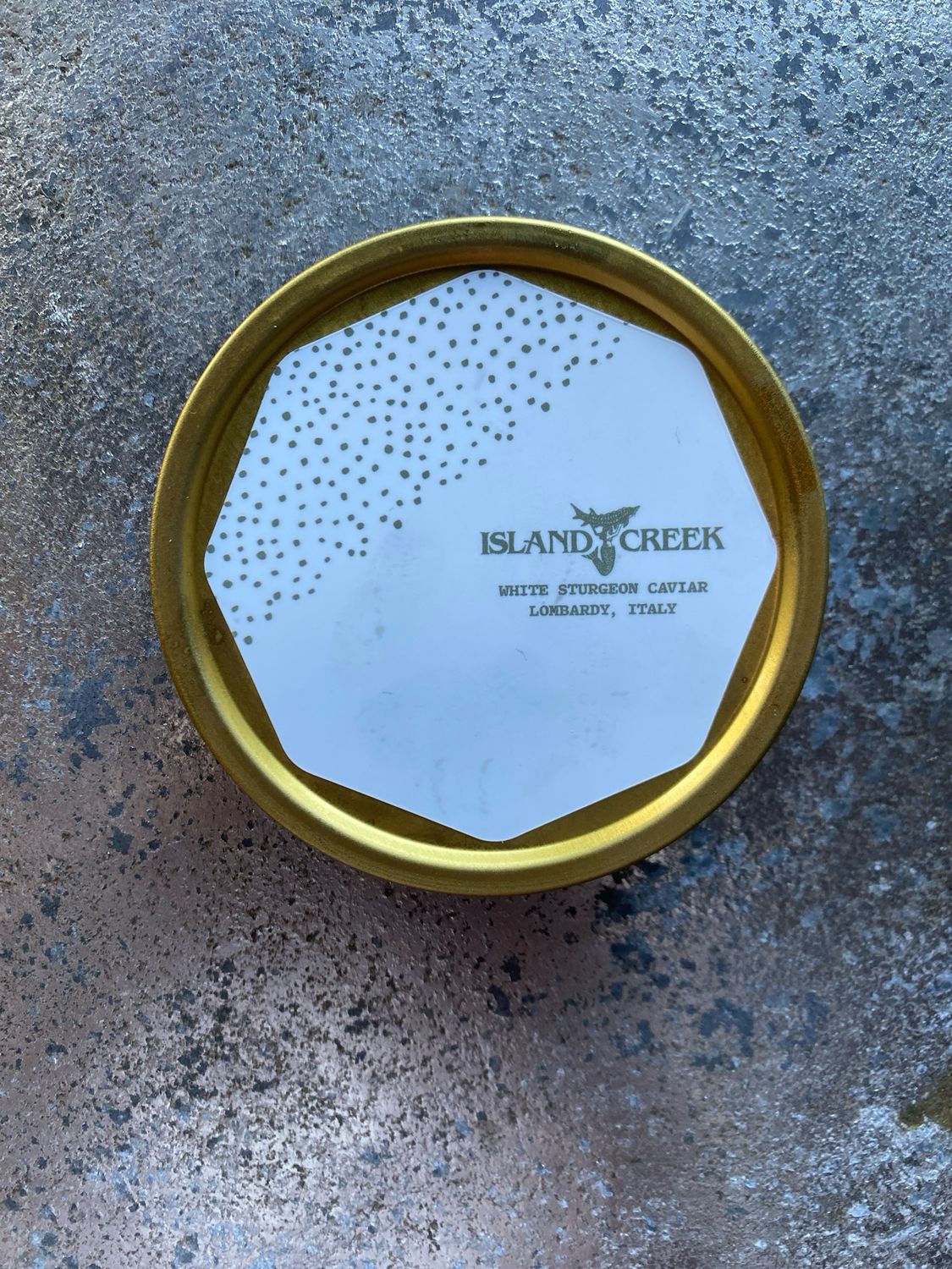 Island Creek Italian White Sturgeon Caviar 100g