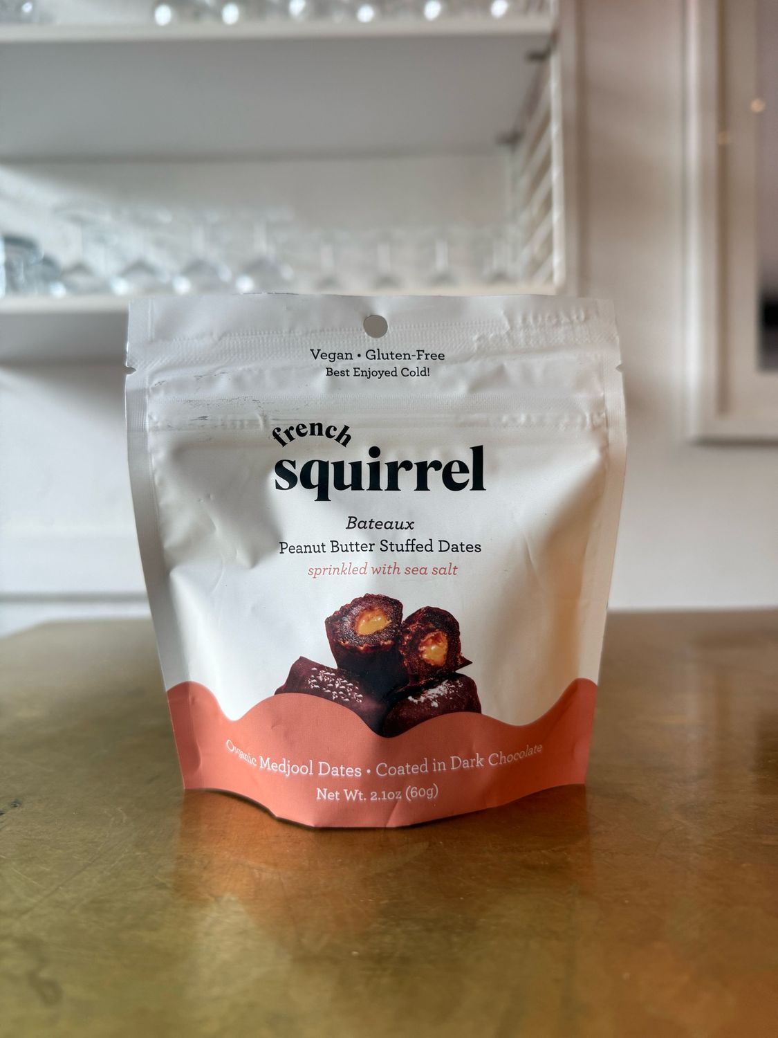 French Squirrel Bateaux Peanut Butter Stuffed Dates