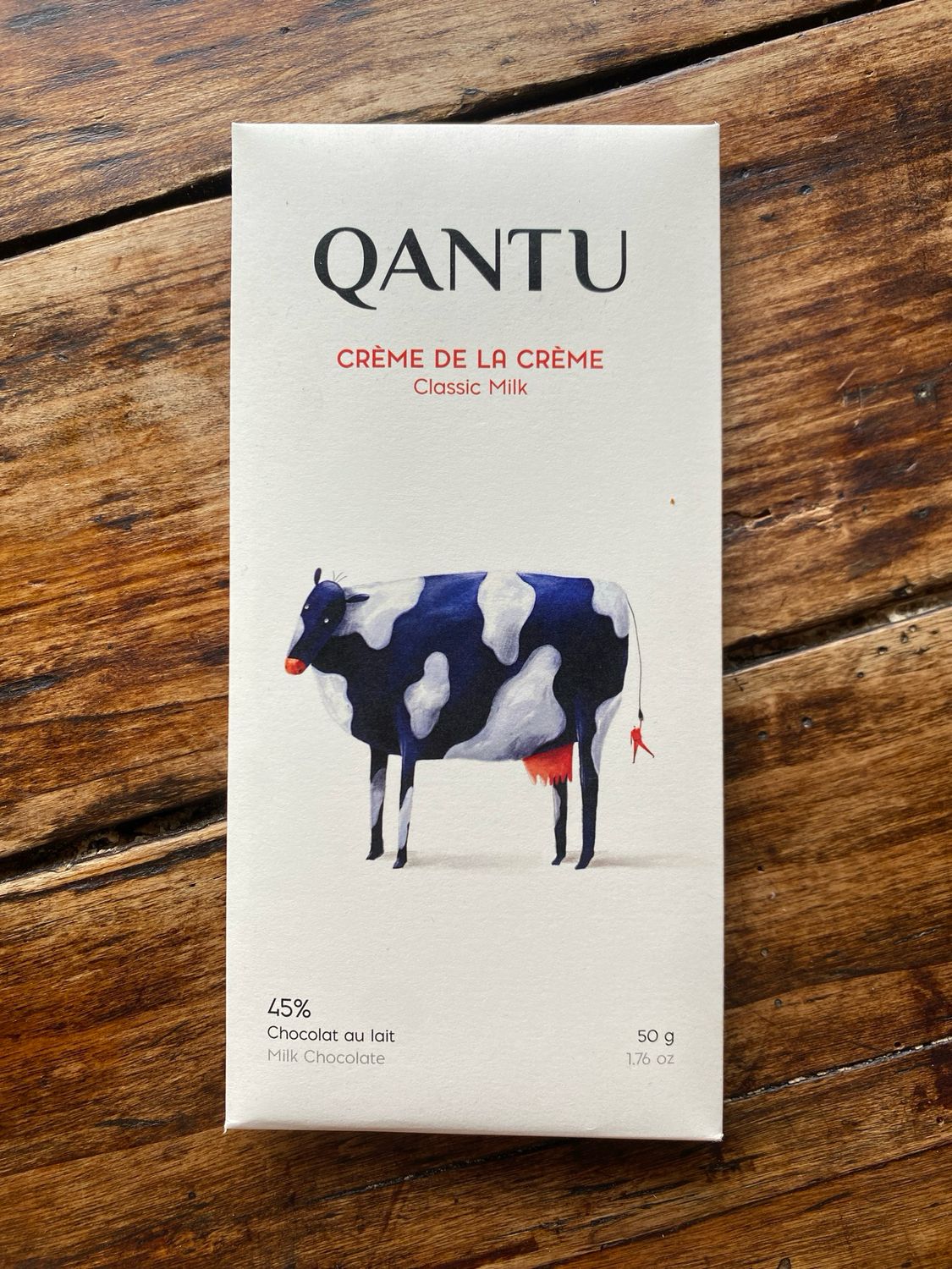 Qantu Creme de La Creme Classic Milk Chocolate