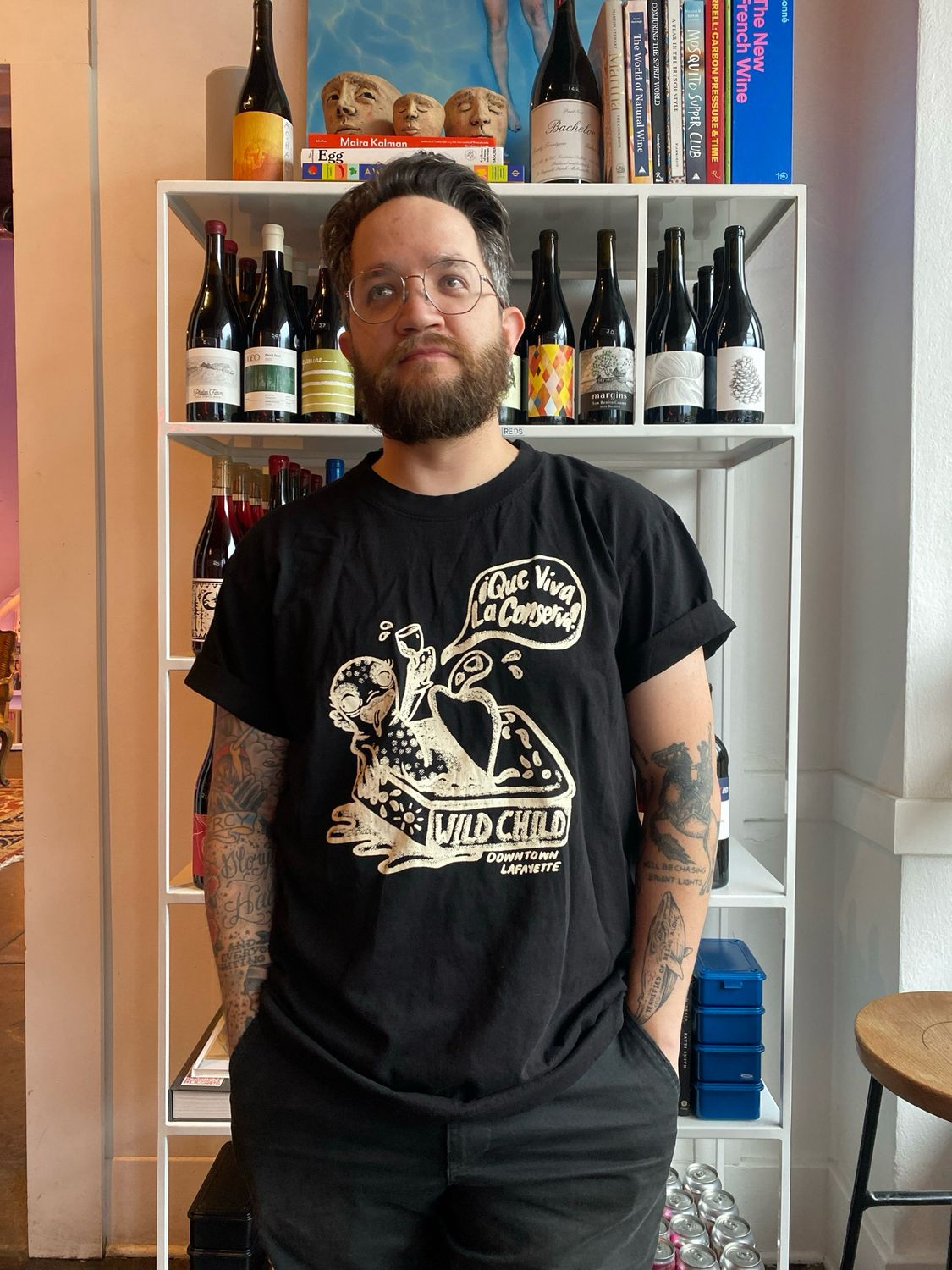 Wild Child Fish Tee Black