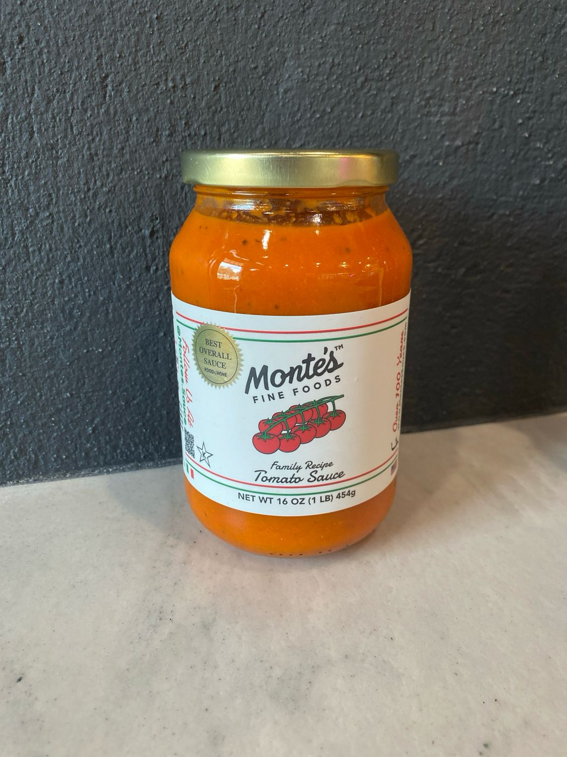 Monte&#39;s Fine Foods Original Family Recipe Tomato Sauce