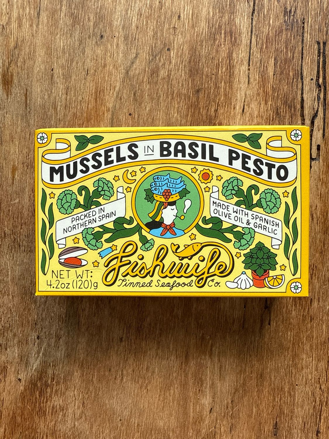 Fishwife Mussels in Basil Pesto