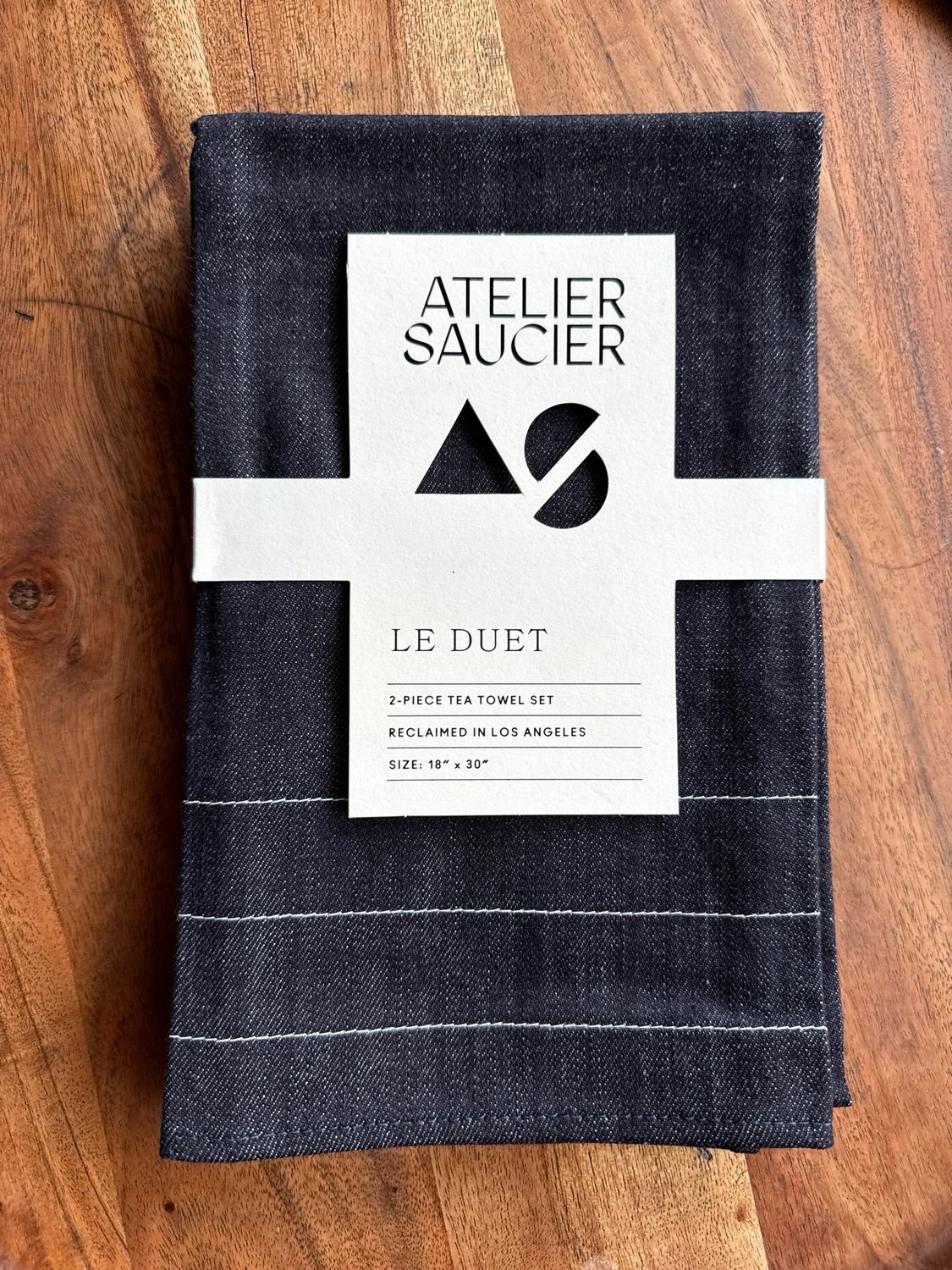 Atelier Saucier Denim Tea Towels - Set of 2