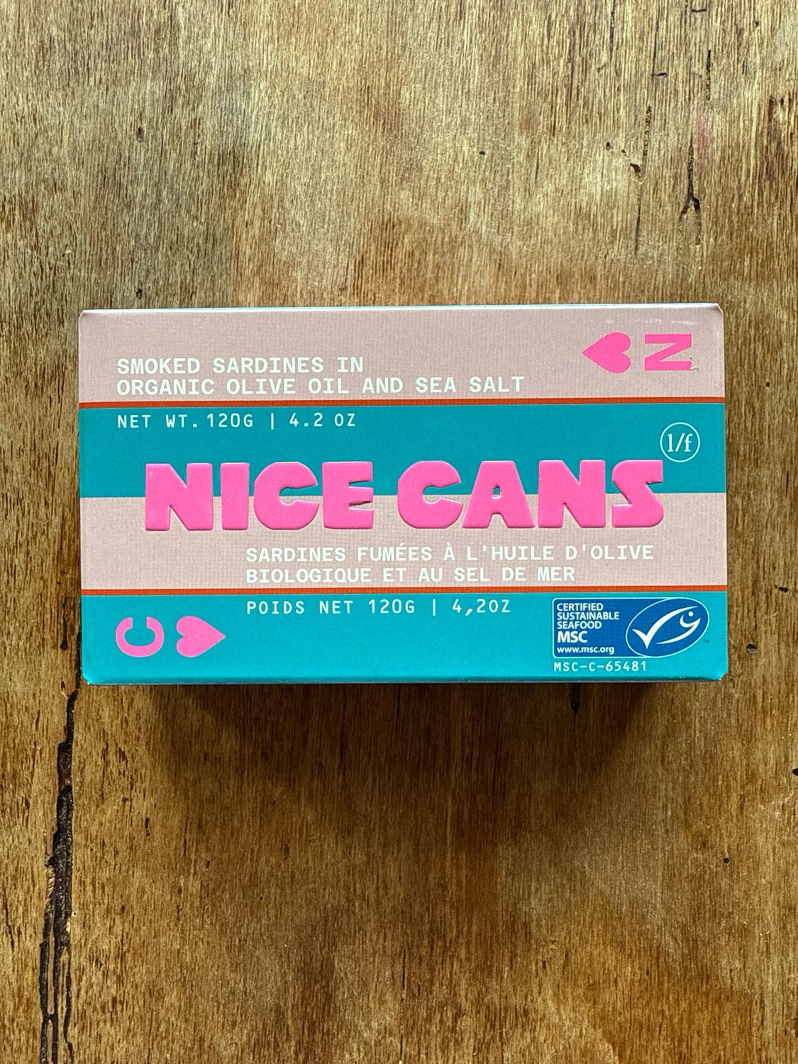 Nice Cans Smoked Sardines in Organic Olive Oil and Sea Salt