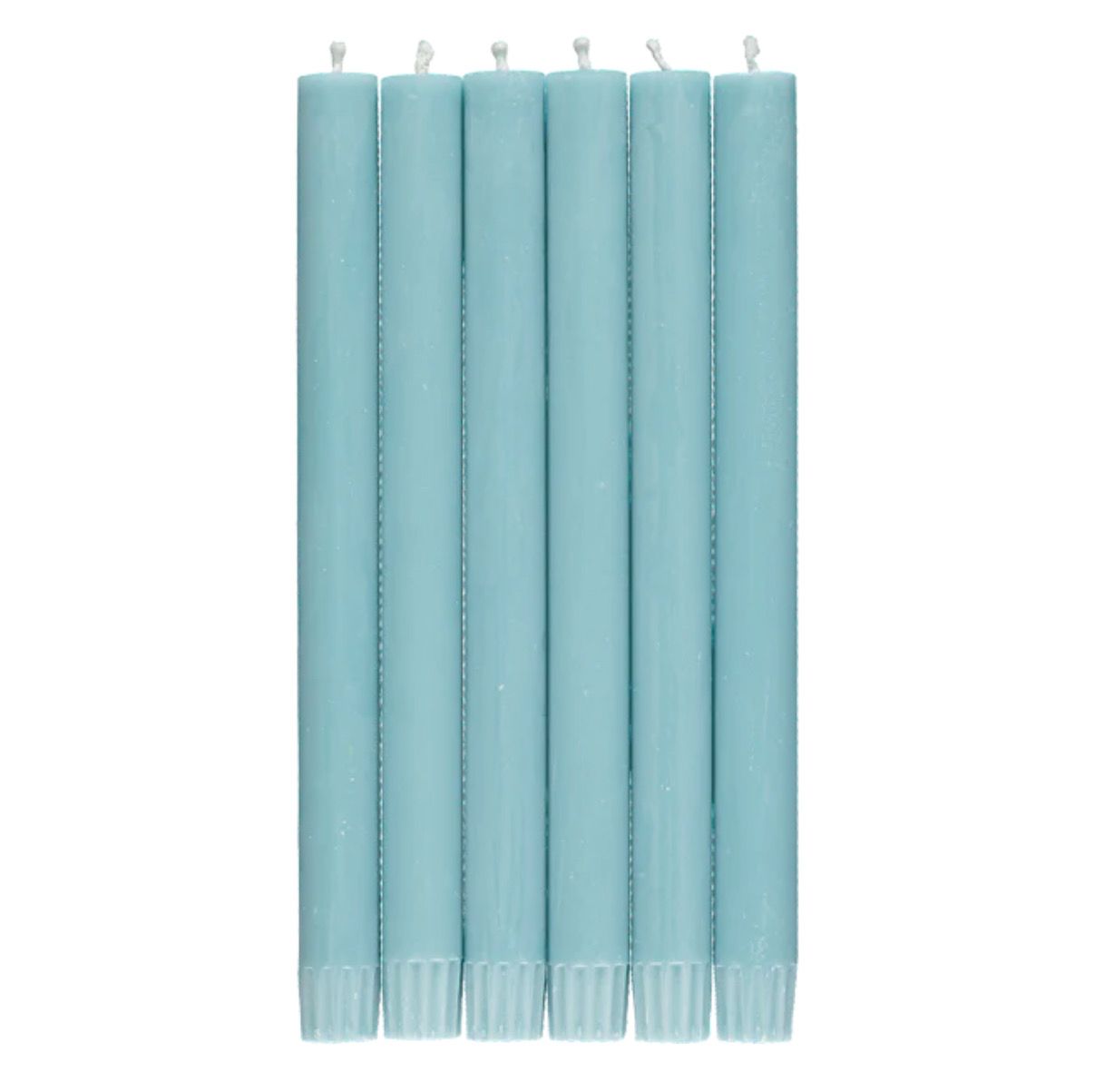 BRITISH COLOUR STANDARD Powder Blue Eco Dinner Candles, Gift Box of 6