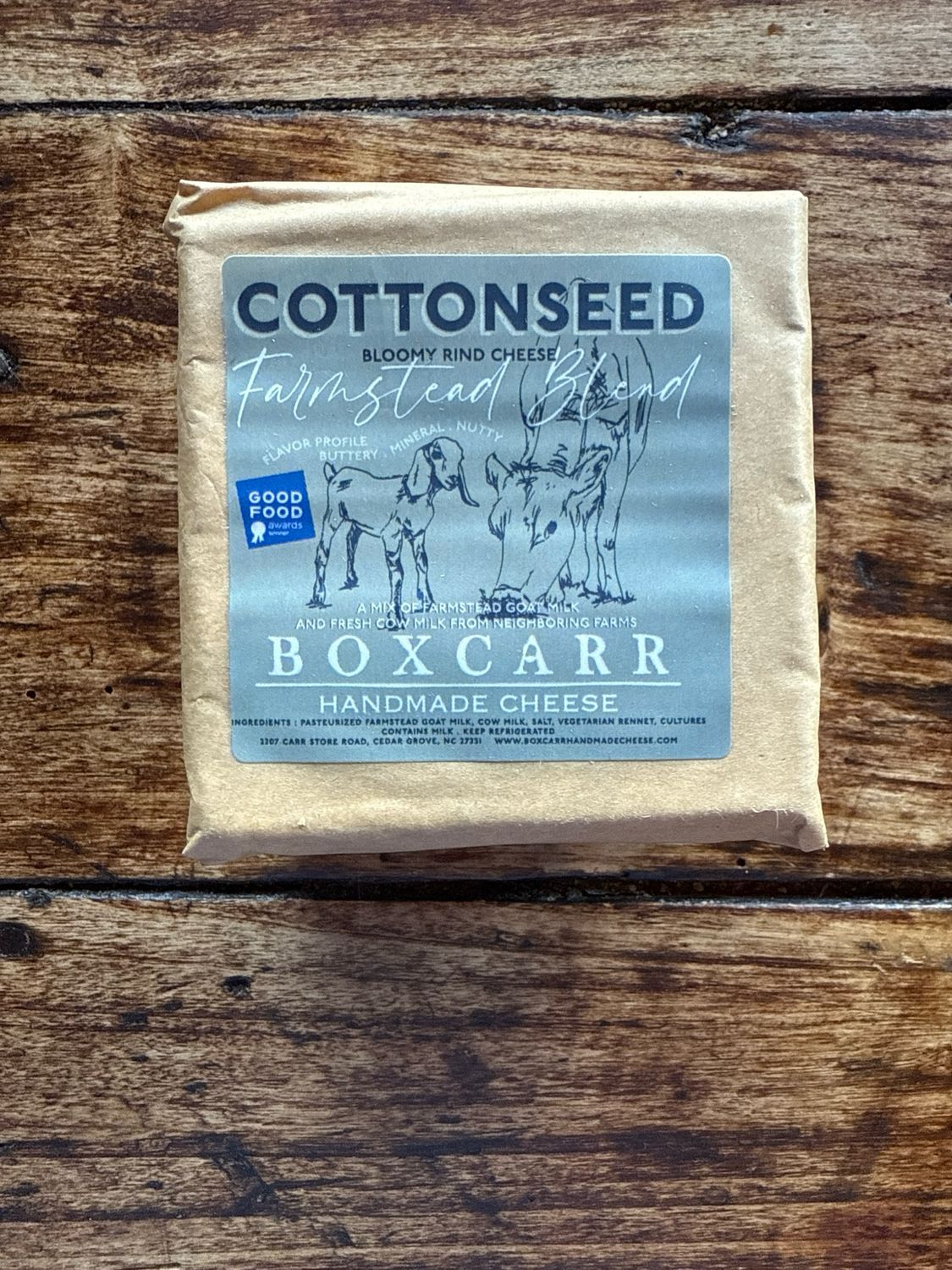 Cottonseed Boxcarr Cheese