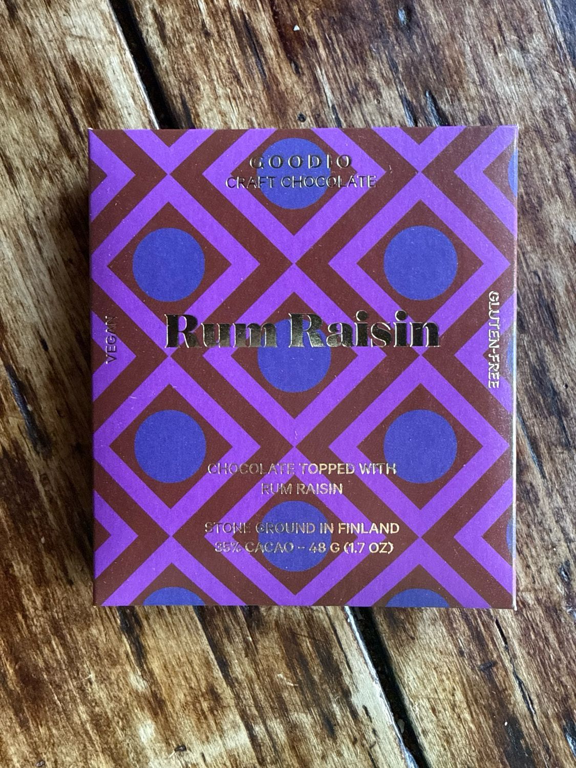 Goodio Rum Raisin Chocolate