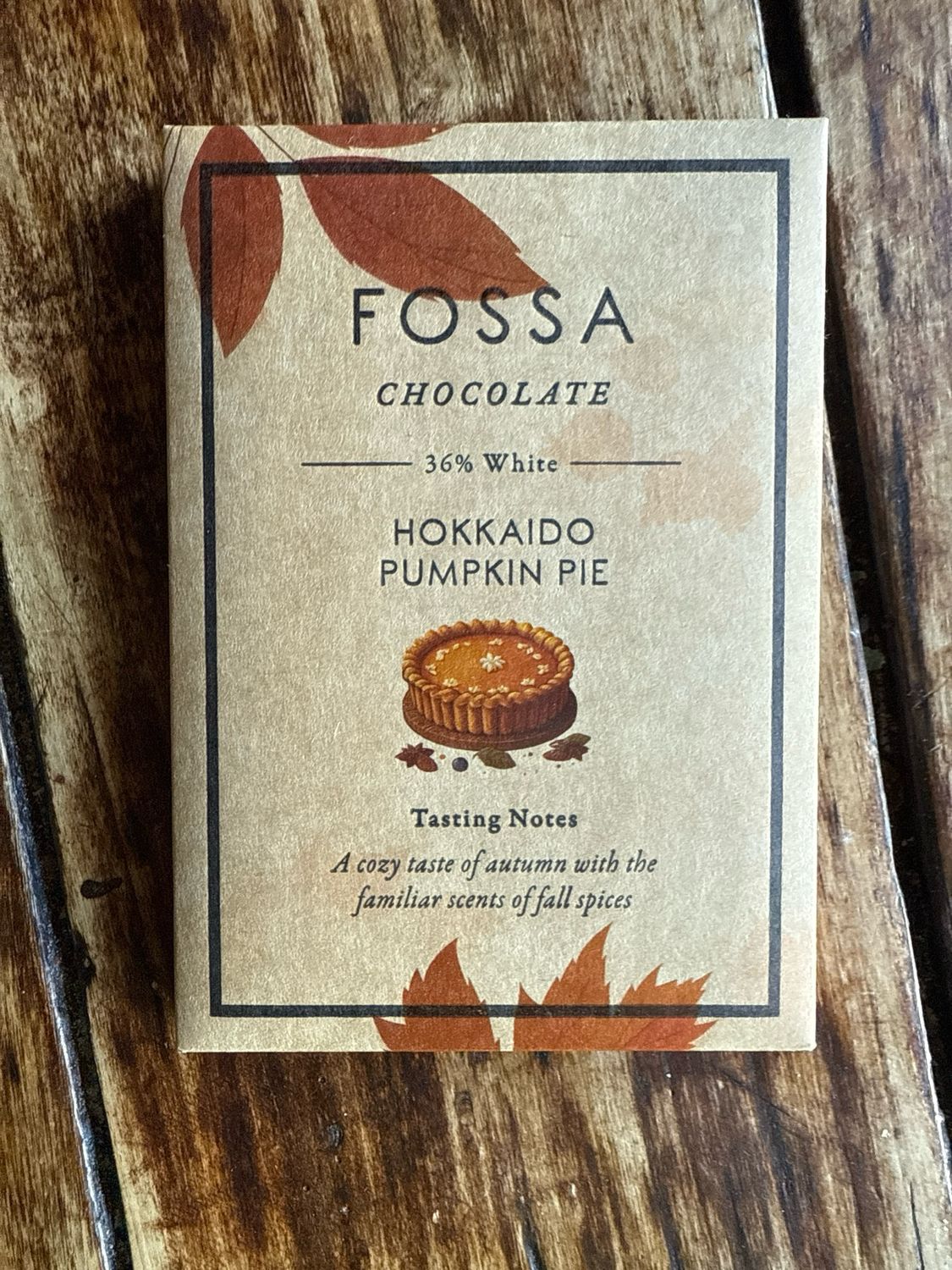 Fossa Hokkaido Pumpkin Pie White Chocolate 
