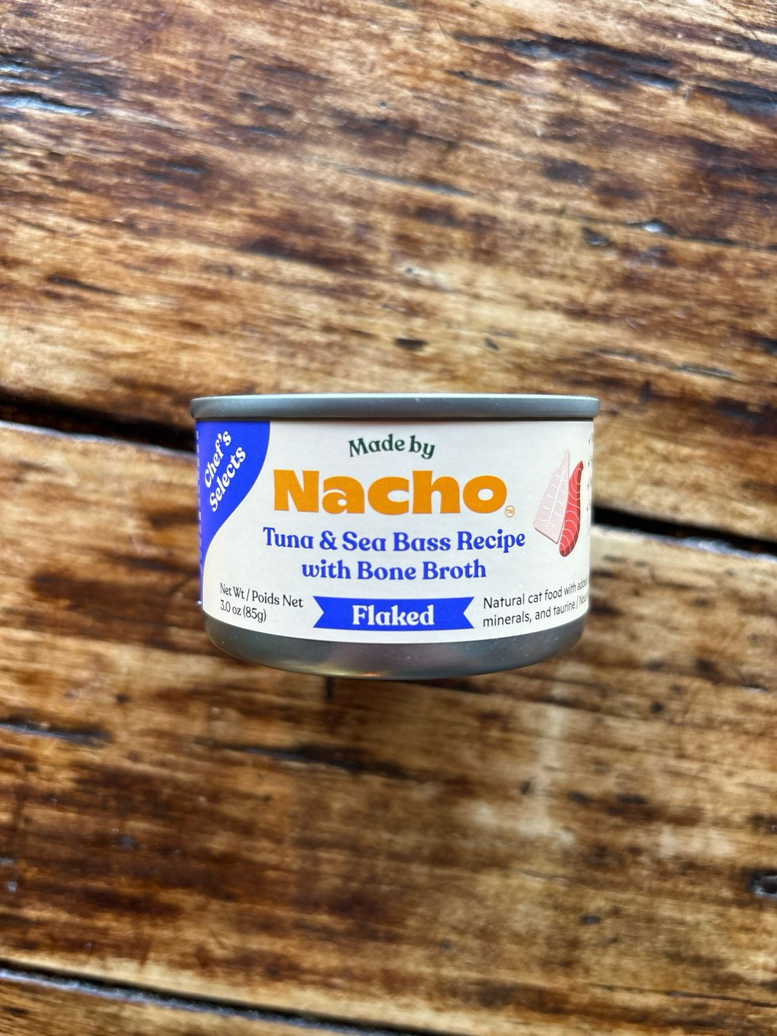 Nacho Flaked Tuna & Sea Bass Can Nacho Flaked Tuna & Sea Bass Can