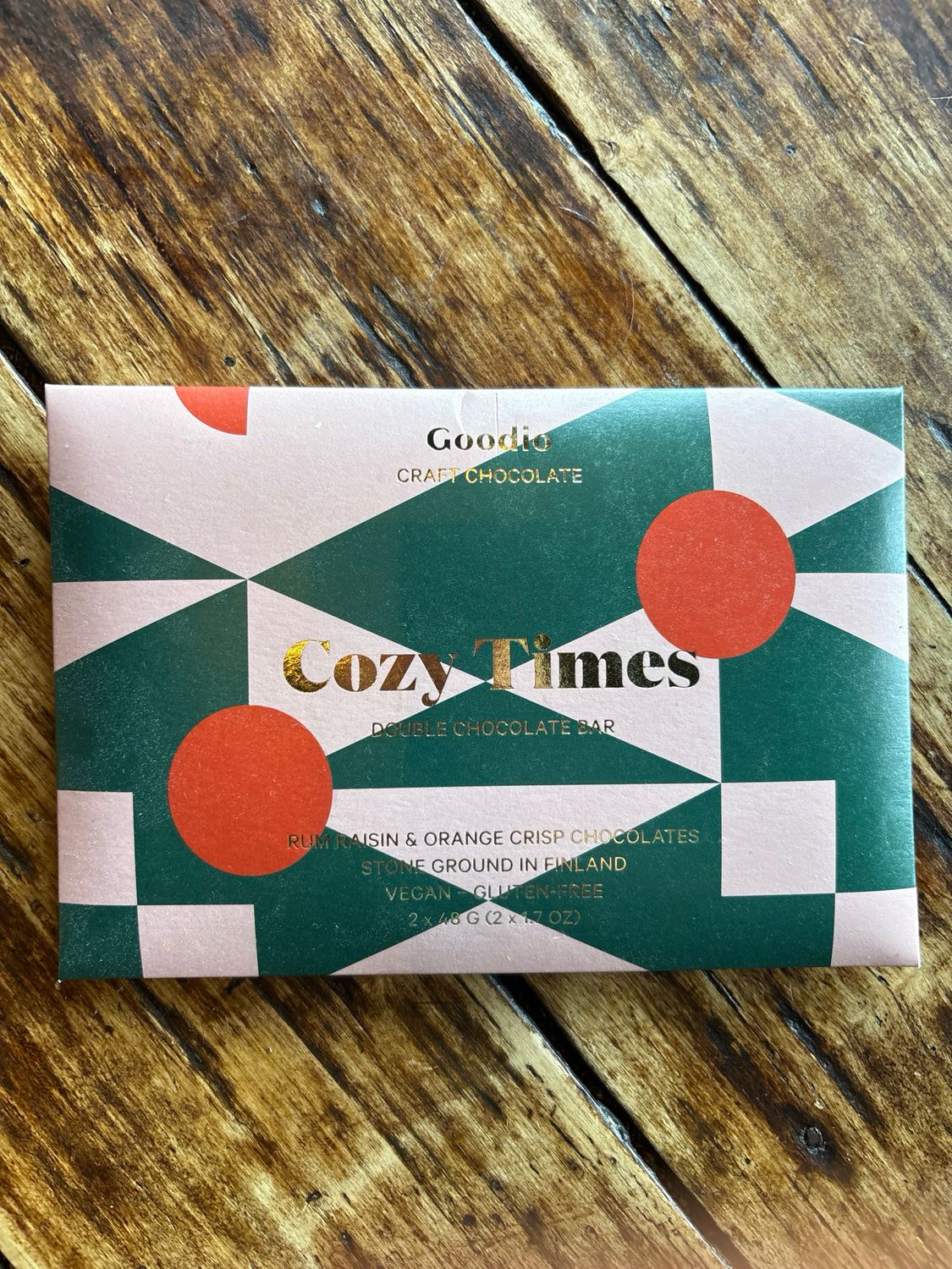 Goodio Cozy Times Double Chocolate Bar Goodio Cozy Times Double Chocolate Bar