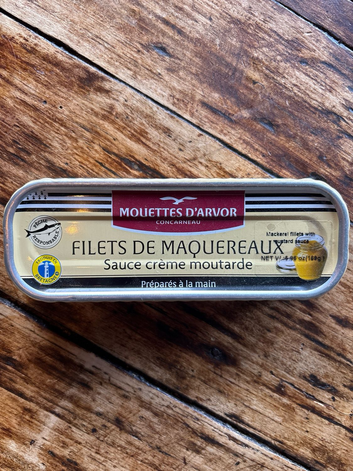 Les Mouettes d'Arvor Mackerel in Mustard & Creme Fraiche Les Mouettes d'Arvor Mackerel in Mustard & Creme Fraiche