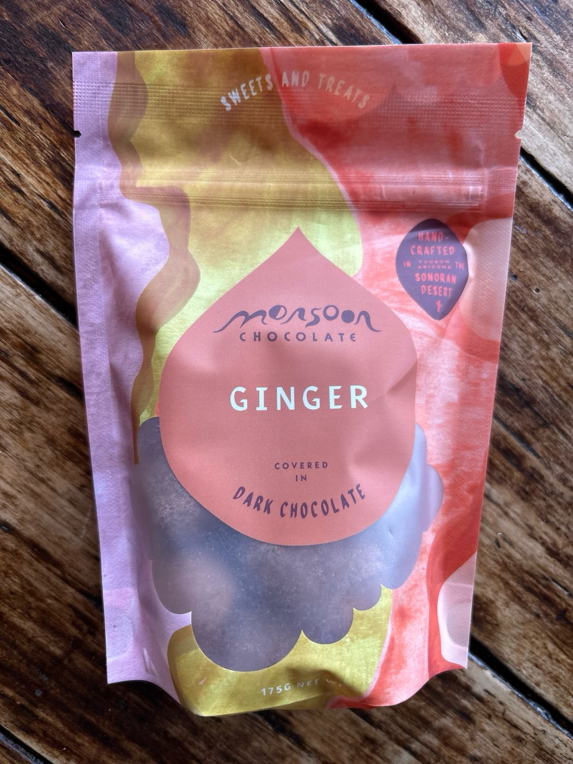 Monsoon Ginger Covered in Dark Chocolate Monsoon Ginger Covered in Dark Chocolate