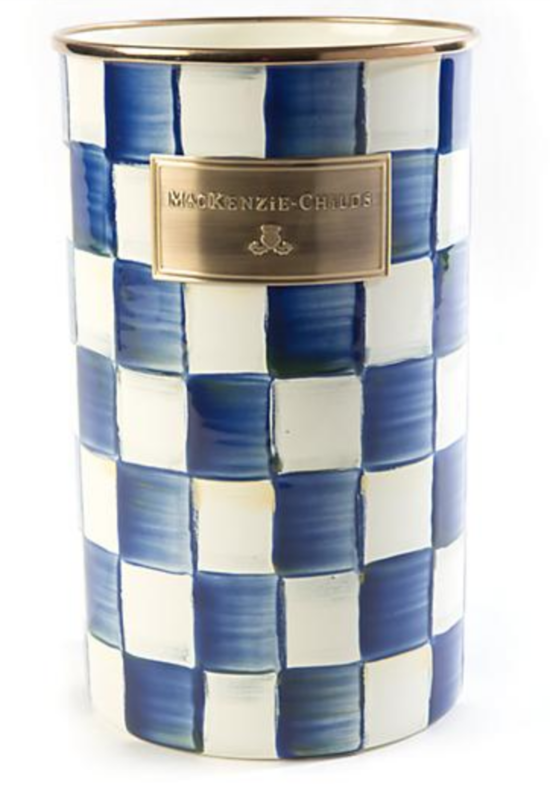Royal Check Utensil Holder