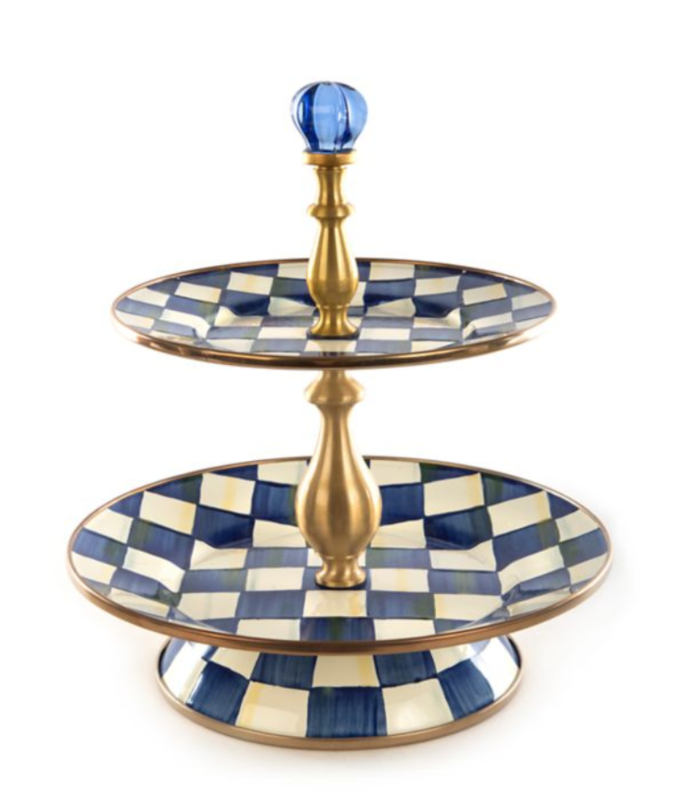 Royal Check Two Tier Sweet Stand