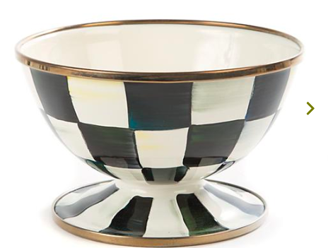 Courtly Check Enamel Ice Cream Dish