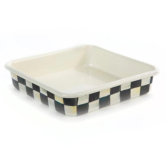 Courtly Check Enamel Baking Pan - 8in