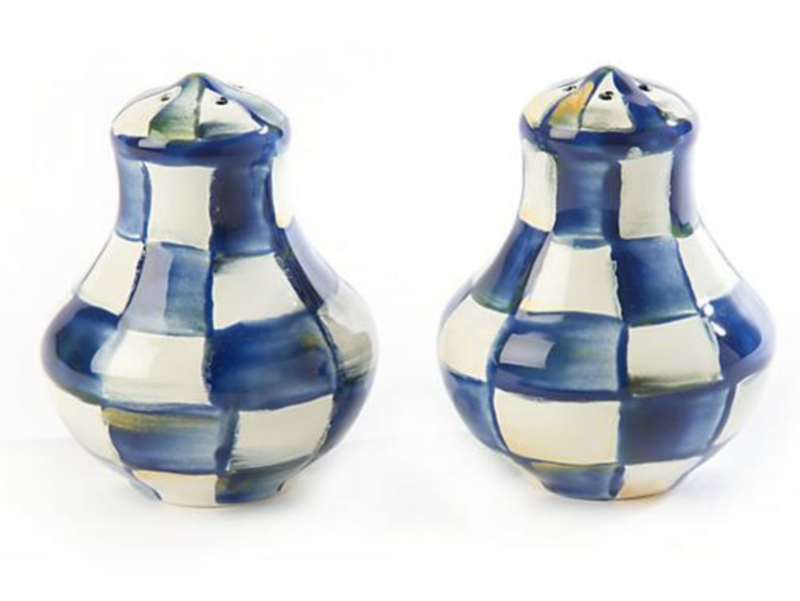 Royal Check Salt &amp; Pepper Shakers 