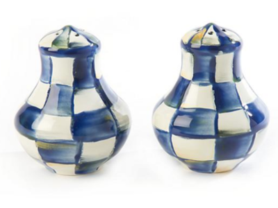Royal Check Salt &amp; Pepper Shakers 