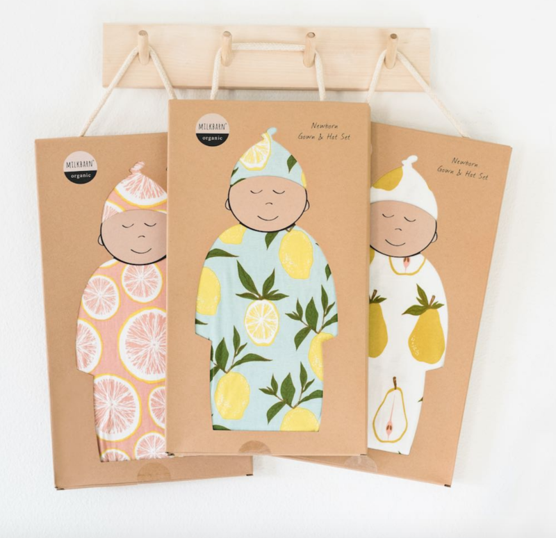 Newborn Gown &amp; Hat