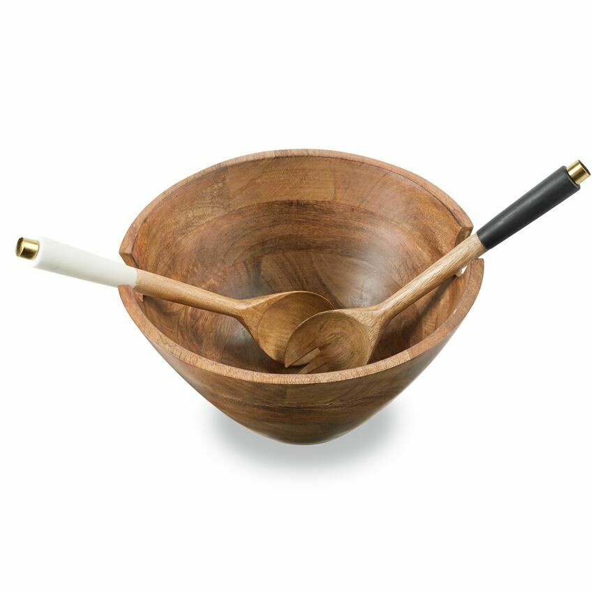 Wood Bowl with Server Set #46000073