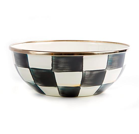 Courtly Check Enamel Everyday Bowl