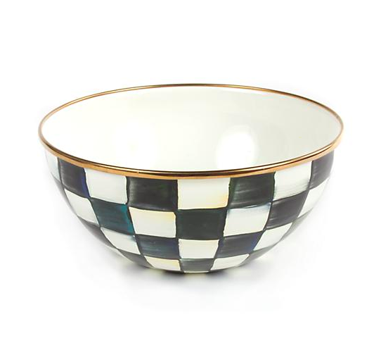 Courtly Check Enamel Everyday Bowl- Small
