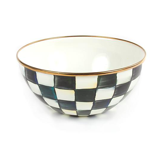 Courtly Check Enamel Small Everyday Bowl