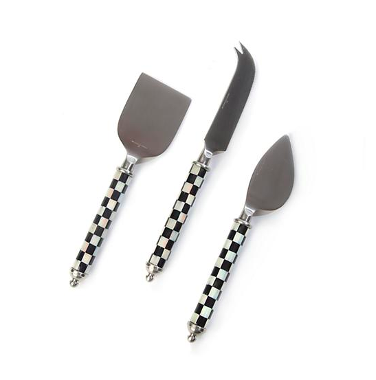 Supper Club Cheese Knife Set - Courtly Check