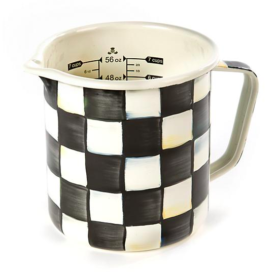 courtly check enamel 7 cup measuring cup