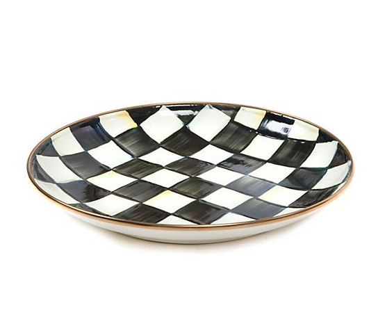 Courtly Check Enamel Dinner Coupe