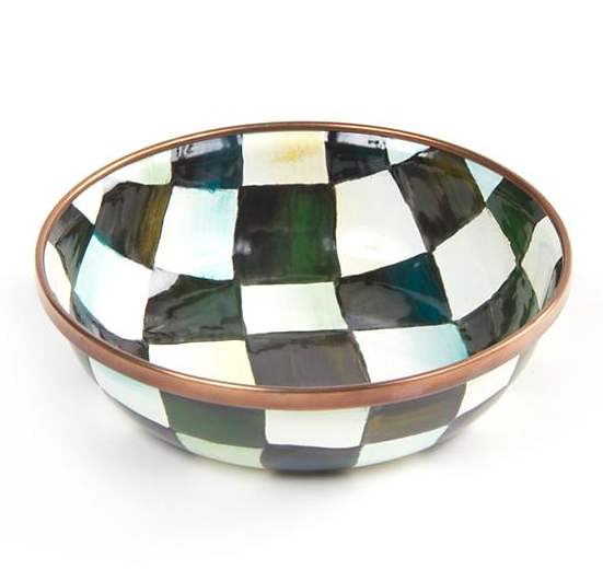 Courtly Check Enamel Relish Dish