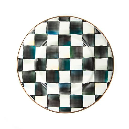 Courtly Check Enamel Salad/Dessert Plate