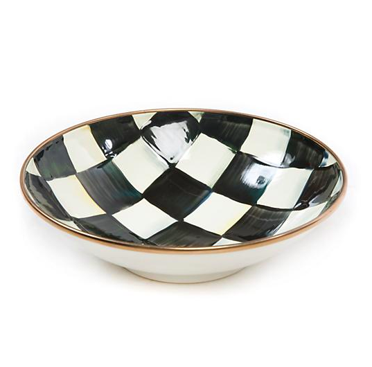 Courtly Check Enamel Soup Coupe