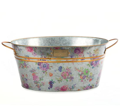 flower market galvanized beverage bucket