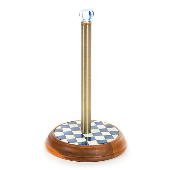 Royal Check Wooden Paper Towel Holder 