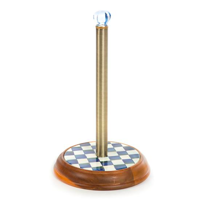 Royal Check Wooden Paper Towel Holder 