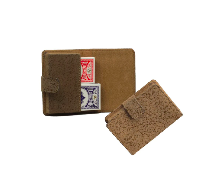 Playing Card Set Faux Suede