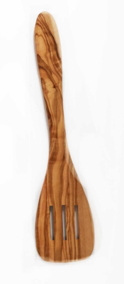 Olive Wood Spatula 3 Stripes 12&quot;