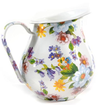 Flower Market Pitcher - White