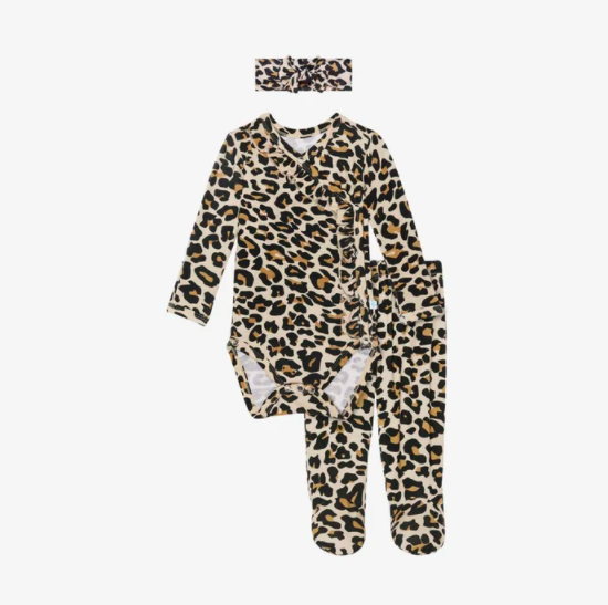 Lana Leopard - Ruffled Kimono Set