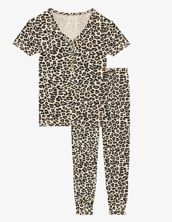 Lana Leopard - Womens Short Sleeve Loungewear