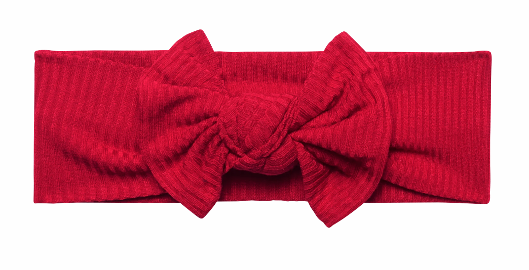Ribbed Crimson - Infat Headwrap