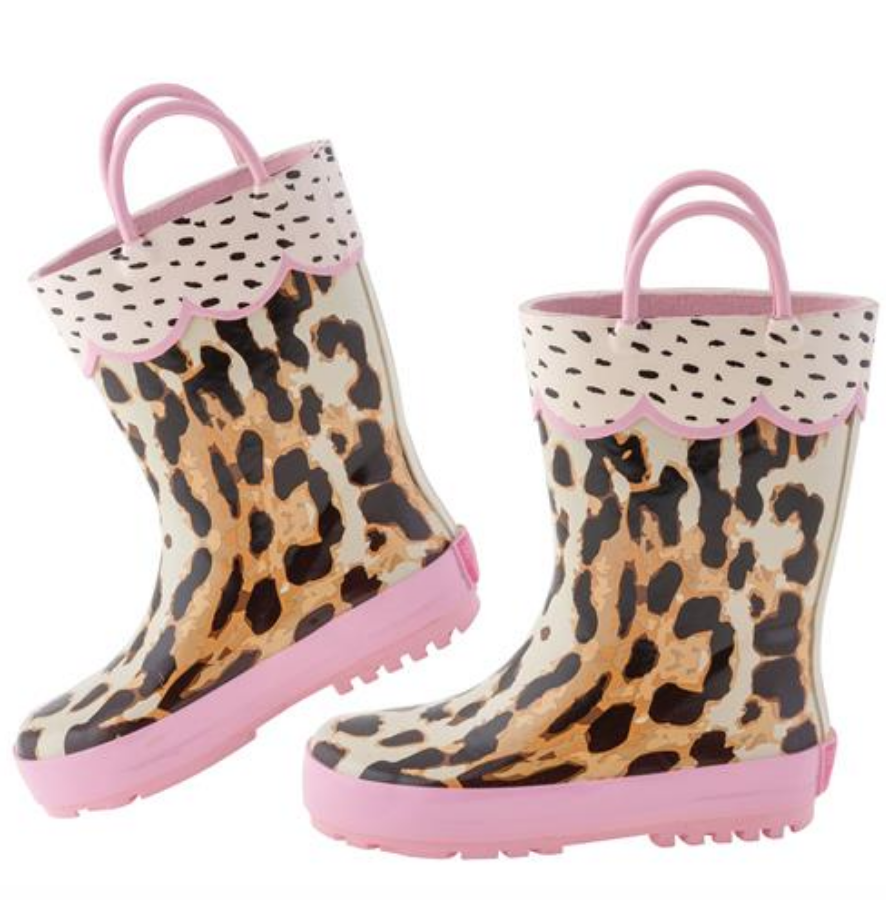 Leopard Rain Boots