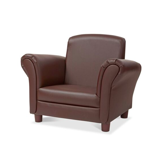 Child's Armchair - Coffee Faux Leather #30235