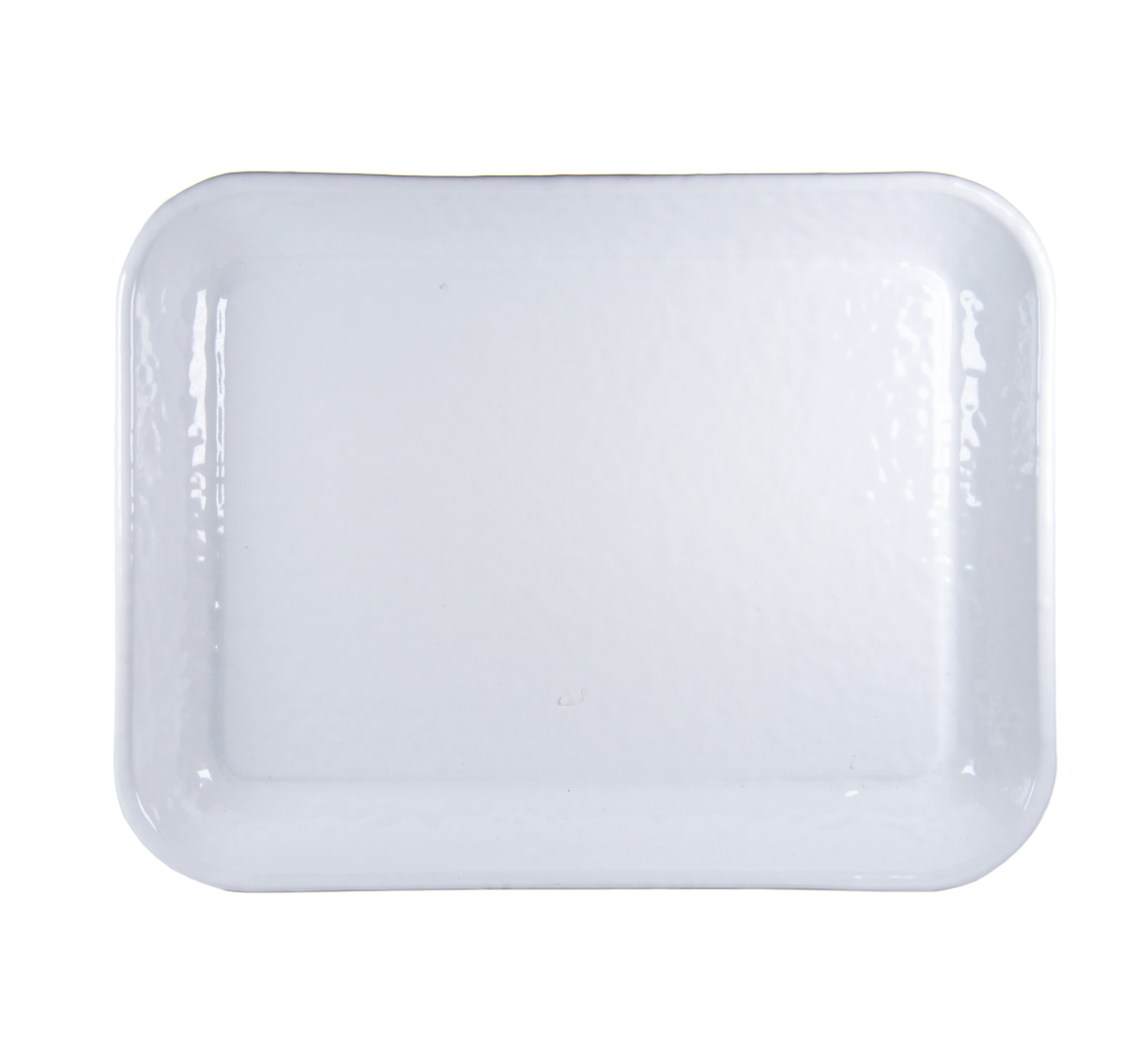 Small Rect Tray, S/2 Small Rect Tray: Solid White