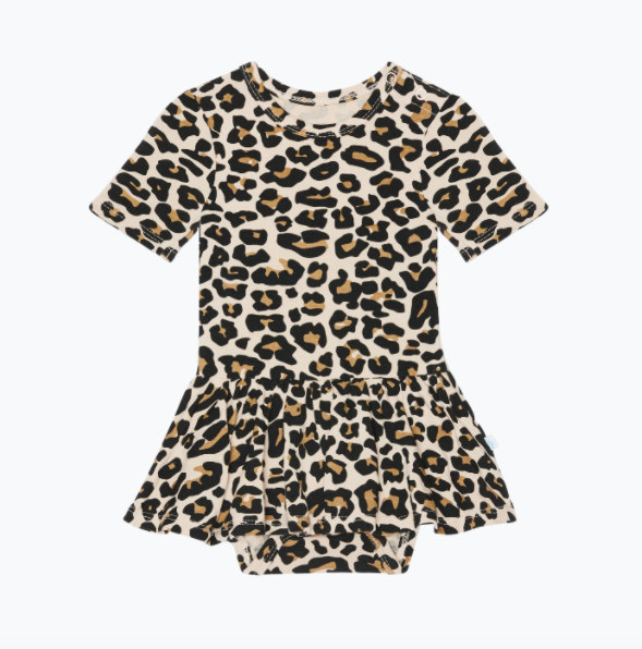 Lana Leopard - Short Sleeve w/ Twirl Skirt