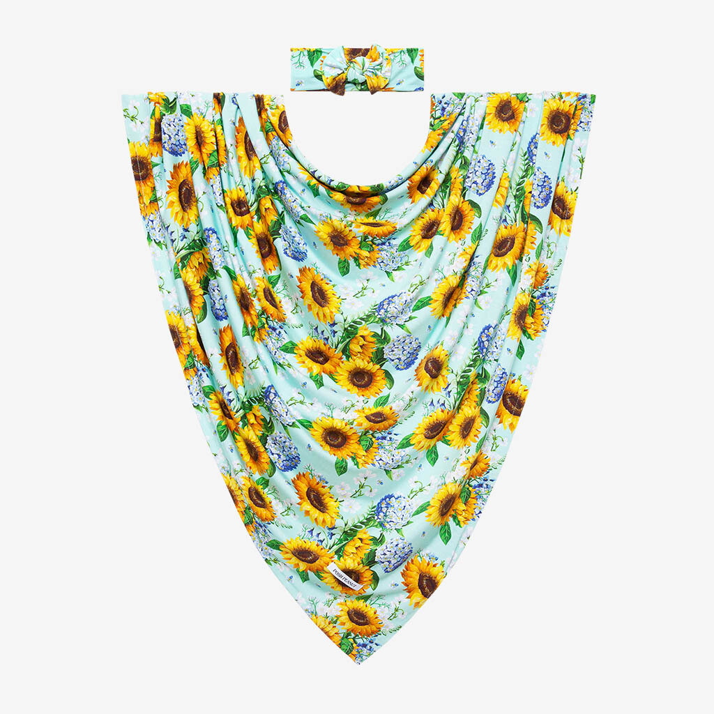 Sunny - Bamboo Swaddle & Headwrap Ste