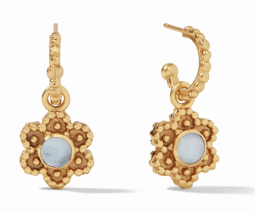 Colette Hoop &amp; Charm Earring Gold Pearl #ER671GPL00