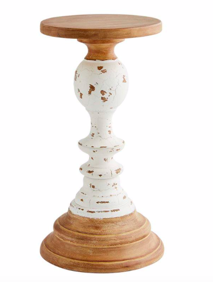 Wooden Rustic Candlestick