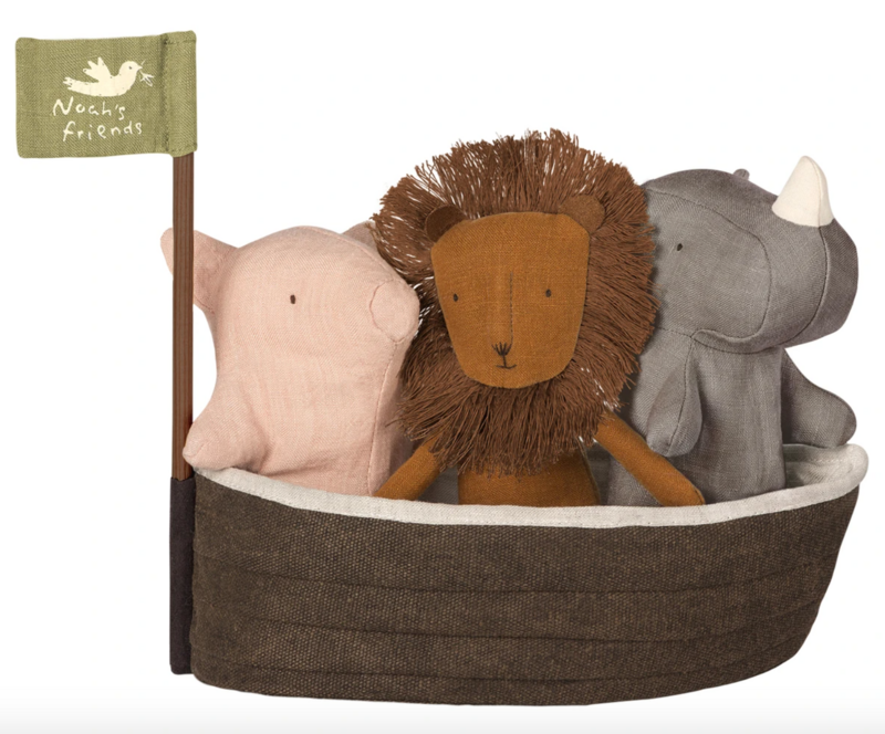 Noah&#39;s Ark with 3 Animals #16-8956-00